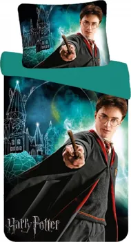 Ložní povlečení Setino Harry Potter Mladý čaroděj 140 x 200, 70 x 90 cm zipový uzávěr