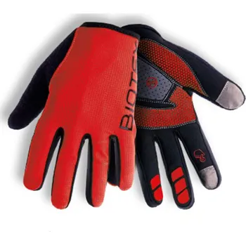Cyklistické rukavice BIOTEX Cyklistické rukavice dlouhoprsté - EPIC - červená/černá L