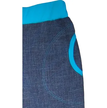 Dámská sukně dosupliku Sukně potisk jeans XL tyrkysová