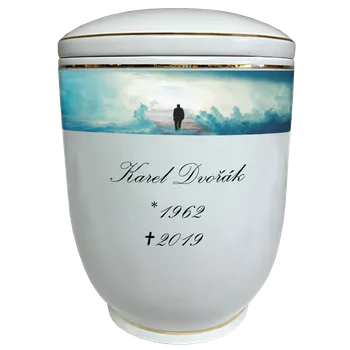 Smuteční dekorace Pohřební urna Diamant | schody do nebe