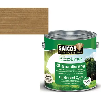 barva a nátěr na dřevo SAICOS ECOLINE ZÁKLADOVÝ OLEJ 3481 ořech; 0,75L + dárek k objednávce nad 1000Kč