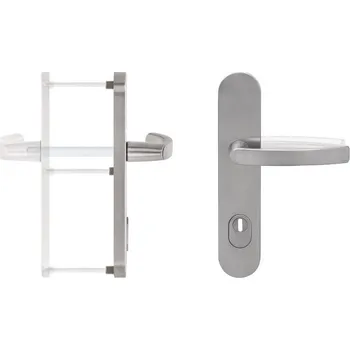 Dveřní kování Klika venkovní BLAUGELB DGT50 PZ92, ZA, F9 ocel