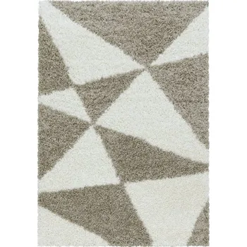 Koberec Kusový koberec Tango shaggy 3101 beige - Kruh průměr 160 cm