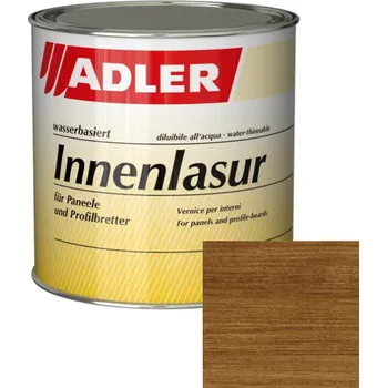 Lak na dřevo Adler INNENLASUR (Lazura pro stěny a stropy) ořech - nuss Velikost balení: 2,5 l + dárek k objednávce nad 1000Kč