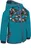 Unuo Softshellová bunda bez zateplení pejsci smaragdová, 92-98