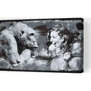 Malování podle čísel - Dobrá nálada Velikost: 40x60cm, Rámování: Pouze srolované plátno