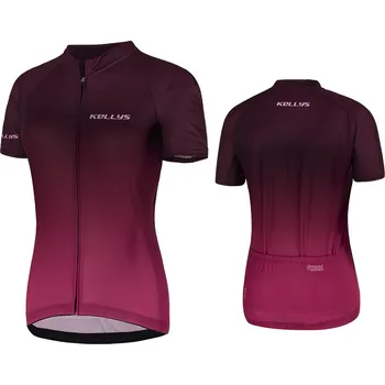 cyklistický dres Dres Kellys Maddie 2 krátký rukáv bordó XL