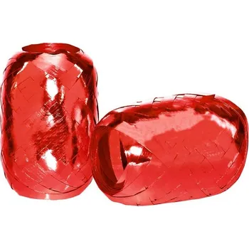 Stuha Stuhy - Klubíčko 20m/5mm METAL červená