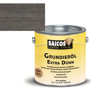 Lak na dřevo Saicos extra základovací olej ČERNÝ 3008; 10L + dárek k objednávce nad 1000Kč