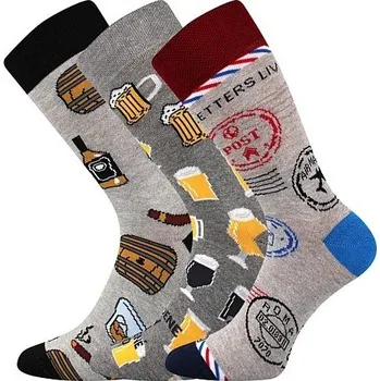 WOODOO barevné ponožky Lonka - RUM (Lonka ponožky Woodoo mix A1)