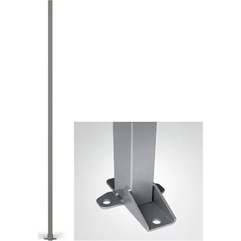 Plot Nosný sloupek pro ochrannou mříž, výška 3000 mm, profil 60x40 mm, barva šedá