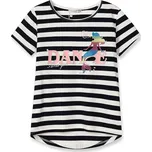 Dívčí triko - KUGO WK0821, tmavě modrá/ bílá Barva: Modrá tmavě, Velikost: 140-146