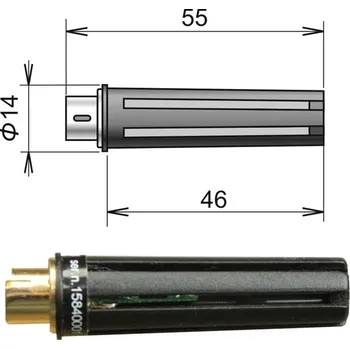 Příslušenství k měřicímu přístroji Prostorová teplotní sonda 200-80/M - MiniDin s možností akreditované kalibrace
