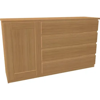 Komoda Komoda JELÍNEK DALILA LUX Y3DZ Buk, Černá