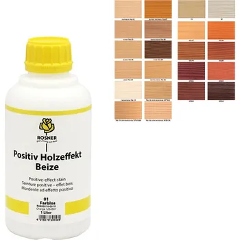 Mořidlo Rosner Positiveffekt Beize mořidlo 5L (pro jehličnaté dřeviny) barevný odstín Positiveffekt: Nr 16 Odpowiednik WB 138 + dárek k objednávce nad 1000Kč