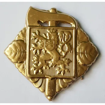 Hasičský Odznak na Přilbu - Zlatý