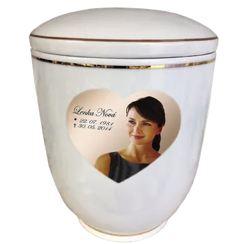 Smuteční dekorace Pohřební urna Diamant | fotografie | srdce 4