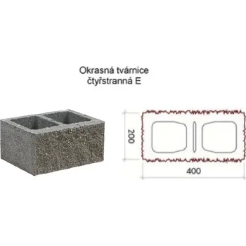 FB okrasná tvárnice E (čtyřstranná) prirod