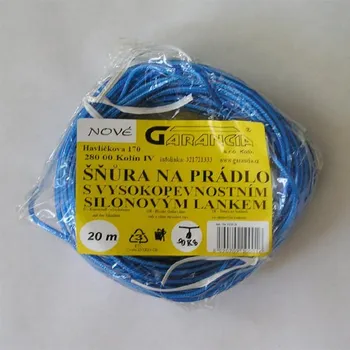 Šňůra na prádlo Garancia Šňůra na prádlo se silonovým lankem 20 m