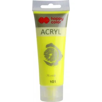 Výtvarná barva Akrylová barva 75ml FLUO žlutá