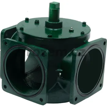 Ventil MZ přírubový trojcestný ventil 6", typ 0024, s mosazným šoupátkem