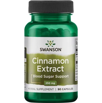 Přírodní produkt Swanson Cinnamon Extract 250 mg 90 cps.