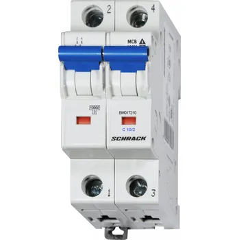 Centrální jednotka pro chytrou domácnost SCHRACK Instalační jistič 10 kA, C 10A, 2P