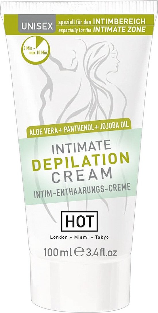 Krém HOT Intimate Depilation Cream Unisex 100 ml - s kupónem KUP15 cena 331 Kč + extra diskrétní expedice