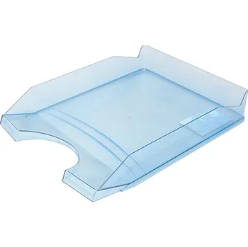 Kancelářský odkladač Office, A4, transp. modrý