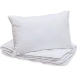 Přikrývka 90 x 135 cm s polštářem 45 x 65 cm do postýlky bílá