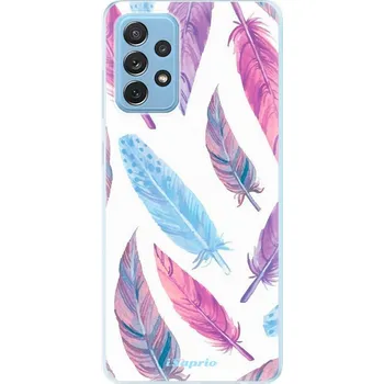 Pouzdro na mobilní telefon Odolné silikonové pouzdro iSaprio - Feather Pattern 10 - Samsung Galaxy A72