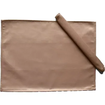 prostírání HEDVA ČESKÝ BROKÁT Ubrus Odaska prostírání 30x40 set 2 ks hladká kávová