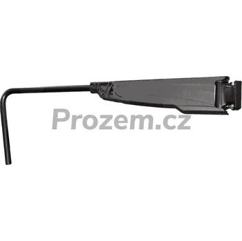 Zrcátko pro motocykl Mekra Teleskopický držák zrcátka, pravý, manuálně nastavitelný, s 2-pólovou zástrčkou pro vyhřívání zrcátka