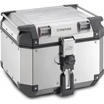 MONOKEY TopCase K-FORCE - 42l, KAPPA (stříbrný, hliník, 40,9x32,3x45,4 cm)