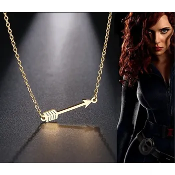 Seriál řetízek Black Widow (agentka Romanovová) ocel zlatý