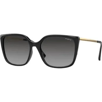 Oblečení a móda Vogue 5353S černá lesk zlatá, čočka šedá gradál W4411