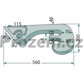 Sada háků / úchytů pro Schaffer, kozole k navaření, 2 ks