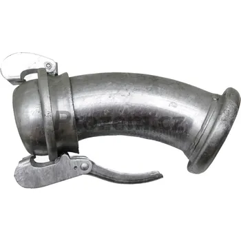 Zábradlí Samice/M-díl Bauer 3"/76 mm s kolenem 45° a samec/V-díl 3"/76 mm