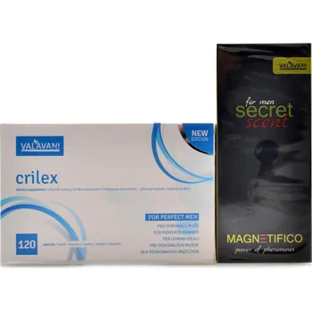 Valavani Set pro muže Crilex 120 kapslí + secret scent 20 ml pro muže