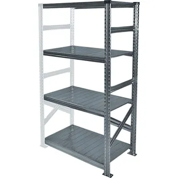 Dílenský regál Wexta Kovový policový regál, 1576x1500x320 mm, 4 police, přídavný