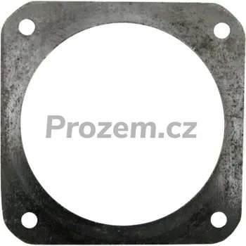 Nábytkové kování Příruba pro šoupě MZ 5", rozteč děr 150 x 150 mm, vnitřní Ø 128 mm, černá ocel