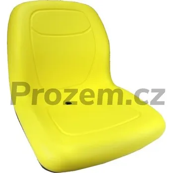 Sedadlo PVC polstrované žluté pro zahradní techniku a komunální stroje, Castel Garden, Twin Cut, John Deere, VG11696, VGA10177, LAV10029, AM122434, AM138194, TC