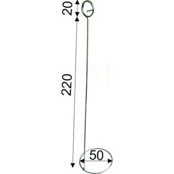 DRŽÁK CENOVKY K172 - STOJÁNEK 220 mm