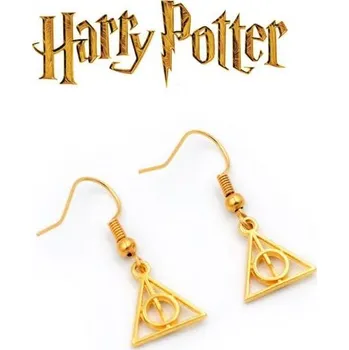 Seriál náušnice Harry Potter Relikvie smrti zlaté barvy