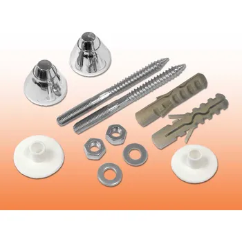 Sada k upevnění pisoárů nástěnných WC a bidetů M10x120 CHROM - U/1114