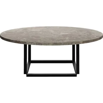 Konferenční stolek New Works Konferenční stolek Florence Coffee Table Ø90, Gris du Marais marble / black
