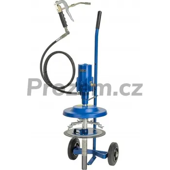 PRESSOL Pneumatický mazací lis na vazelínu soudek 10 kg (Ø 210 - 240 mm), 18 410 051, 18410051, vozík, hadice 2 m