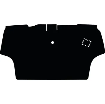 Koberec GRANIT koberec do traktoru John Deere 5R (od 03/17), rohožka do traktoru velur černá, rohož do traktoru