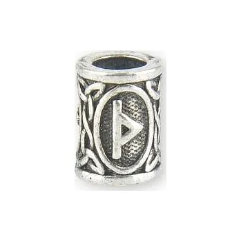 Dětské navlékací korálky imago Runový korálek - Thurisaz, barva mosazná