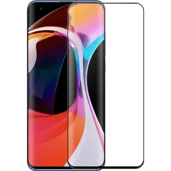 Ochranné sklo pro Xiaomi Mi 10 - Černé, zaoblené